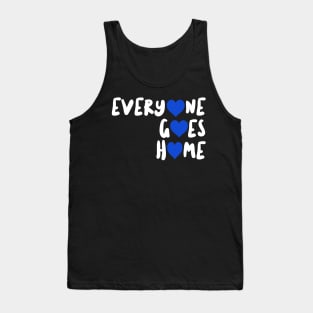 Thin Blue Line Police Wife Everyone Goes Home Tank Top